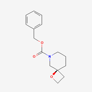 molecular formula C15H19NO3 B13897949 Benzyl (4S)-1-oxa-8-azaspiro[3.5]nonane-8-carboxylate 