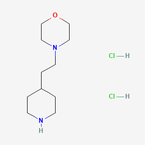 molecular formula C11H24Cl2N2O B1389795 4-(2-Piperidin-4-yl-ethyl)-morpholine dihydrochloride CAS No. 103640-18-2