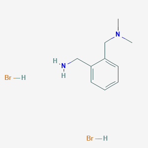 molecular formula C10H18Br2N2 B1389796 2-Dimethylaminomethyl-benzylamine dihydrobromide CAS No. 1185113-24-9