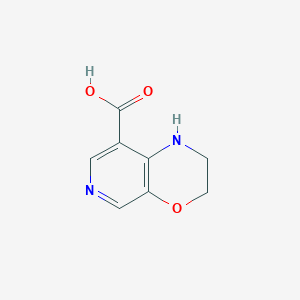 molecular formula C8H8N2O3 B1389800 2,3-Dihydro-1H-pyrido[3,4-b][1,4]oxazine-8-carboxylic acid CAS No. 1228665-92-6