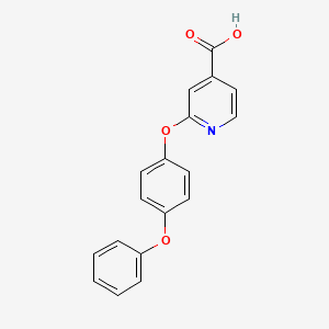 molecular formula C18H13NO4 B1389802 2-(4-Phenoxyphenoxy)isonicotinic acid CAS No. 1199215-62-7