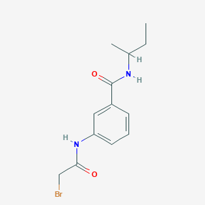 molecular formula C13H17BrN2O2 B1389815 3-[(2-Bromoacetyl)amino]-N-(sec-butyl)benzamide CAS No. 1138442-81-5