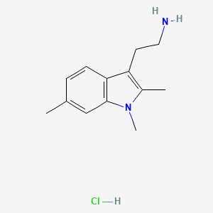 molecular formula C13H19ClN2 B1389818 2-(1,2,6-Trimethyl-1H-indol-3-yl)-ethylamine hydrochloride CAS No. 1185298-59-2