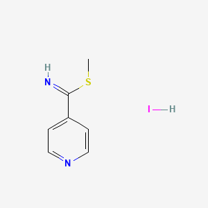 molecular formula C7H9IN2S B1389819 S-Methyl-4-pyridylthioimidate hydroiodide CAS No. 1185165-63-2