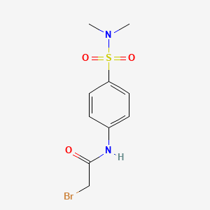 molecular formula C10H13BrN2O3S B1389820 2-Bromo-N-{4-[(dimethylamino)sulfonyl]-phenyl}acetamide CAS No. 37103-21-2