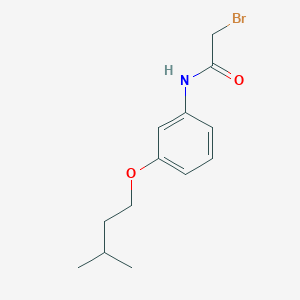 molecular formula C13H18BrNO2 B1389824 2-Bromo-N-[3-(isopentyloxy)phenyl]acetamide CAS No. 1138442-34-8