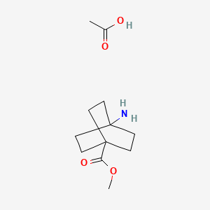 Acetic acid methyl 4-aminobicyclo[2.2.2]octane-1-carboxylate