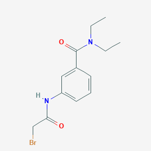 molecular formula C13H17BrN2O2 B1389827 3-[(2-Bromoacetyl)amino]-N,N-diethylbenzamide CAS No. 1138442-70-2