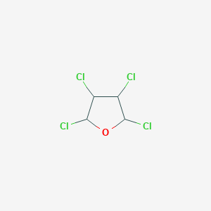 molecular formula C4H4Cl4O B13898331 2,3,4,5-Tetrachlorooxolane 