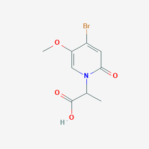 2-(4-bromo-5-methoxy-2-oxopyridin-1(2H)-yl)propanoic acid