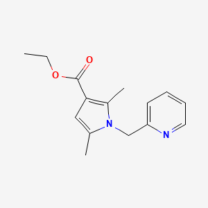 Ethyl 2,5-dimethyl-1-(pyridin-2-ylmethyl)pyrrole-3-carboxylate