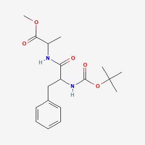 molecular formula C18H26N2O5 B13898386 Methyl 2-[[2-[(2-methylpropan-2-yl)oxycarbonylamino]-3-phenylpropanoyl]amino]propanoate 