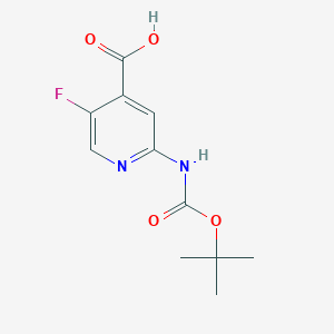 2-(Tert-butoxycarbonylamino)-5-fluoro-pyridine-4-carboxylic acid