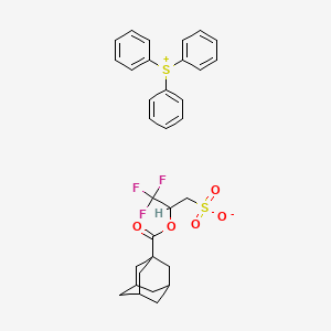 molecular formula C32H33F3O5S2 B13898401 2-(Adamantane-1-carbonyloxy)-3,3,3-trifluoro-propane-1-sulfonate;triphenylsulfonium 