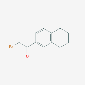 2-Bromo-1-(8-methyl-5,6,7,8-tetrahydronaphthalen-2-yl)ethanone