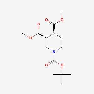 O1-Tert-butyl O3,O4-dimethyl trans-piperidine-1,3,4-tricarboxylate