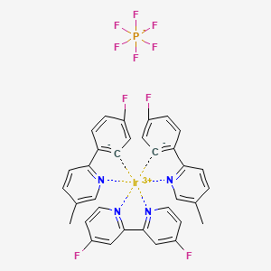 2-(4-fluorobenzene-6-id-1-yl)-5-methylpyridine;4-fluoro-2-(4-fluoropyridin-2-yl)pyridine;iridium(3+);hexafluorophosphate