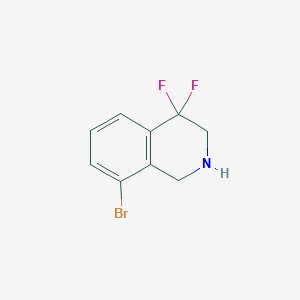 molecular formula C9H8BrF2N B13898422 8-Bromo-4,4-difluoro-2,3-dihydro-1H-isoquinoline 