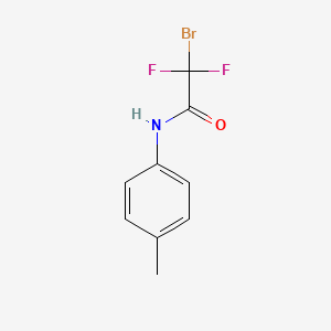 molecular formula C9H8BrF2NO B13898429 2-Bromo-2,2-difluoro-N-(p-tolyl)acetamide 