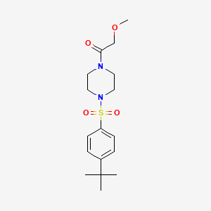 1-[4-(4-Tert-butylphenyl)sulfonylpiperazin-1-yl]-2-methoxyethanone