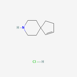 molecular formula C9H16ClN B13898476 8-Azaspiro[4.5]dec-3-ene;hydrochloride 