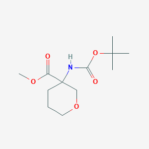 Methyl 3-(tert-butoxycarbonylamino)tetrahydropyran-3-carboxylate