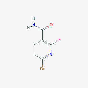 molecular formula C6H4BrFN2O B13898532 6-Bromo-2-fluoronicotinamide 