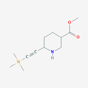 Methyl 6-(2-trimethylsilylethynyl)piperidine-3-carboxylate