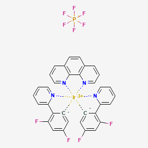 2-(2,4-difluorobenzene-6-id-1-yl)pyridine;iridium(3+);1,10-phenanthroline;hexafluorophosphate