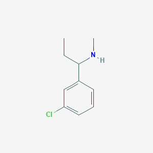 [1-(3-Chlorophenyl)propyl](methyl)amine