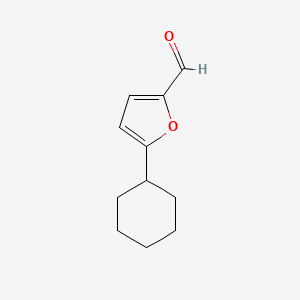 molecular formula C11H14O2 B13898580 5-Cyclohexylfuran-2-carbaldehyde 