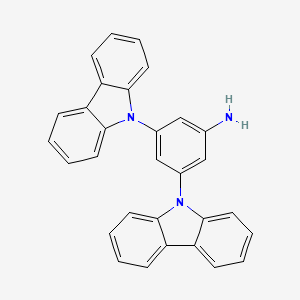 molecular formula C30H21N3 B13898597 3,5-DI(9H-Carbazol-9-YL)aniline 