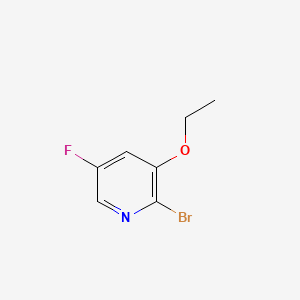 molecular formula C7H7BrFNO B13898614 2-Bromo-3-ethoxy-5-fluoropyridine 