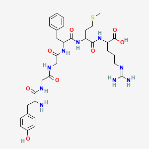 molecular formula C33H47N9O8S B13898639 H-DL-Tyr-Gly-Gly-DL-Phe-DL-Met-DL-Arg-OH 