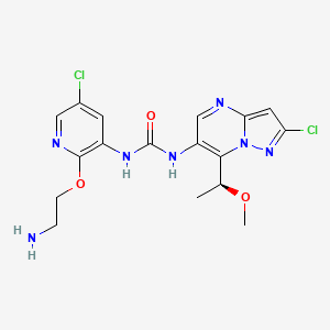 (S)-1-(2-(2-Aminoethoxy)-5-chloropyridin-3-YL)-3-(2-chloro-7-(1-methoxyethyl)pyrazolo[1,5-A]pyrimidin-6-YL)urea