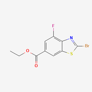 Ethyl 2-bromo-4-fluorobenzo[d]thiazole-6-carboxylate