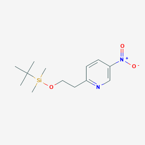 2-(2-(Tert-butyldimethylsilyloxy)ethyl)-5-nitropyridine