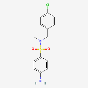 Benzenesulfonamide, 4-amino-N-[(4-chlorophenyl)methyl]-N-methyl-