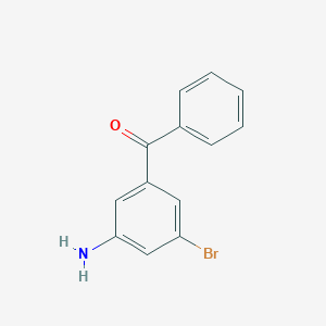 molecular formula C13H10BrNO B13898802 (3-Amino-5-bromophenyl)-phenylmethanone 