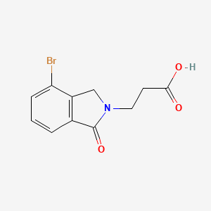 molecular formula C11H10BrNO3 B13898806 3-(7-bromo-3-oxo-1H-isoindol-2-yl)propanoic acid 