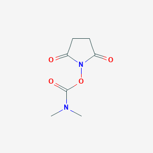 molecular formula C7H10N2O4 B13898814 2,5-Dioxopyrrolidin-1-yl dimethylcarbamate 