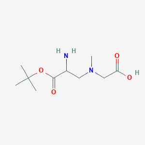 2-[[2-Amino-3-[(2-methylpropan-2-yl)oxy]-3-oxopropyl]-methylamino]acetic acid