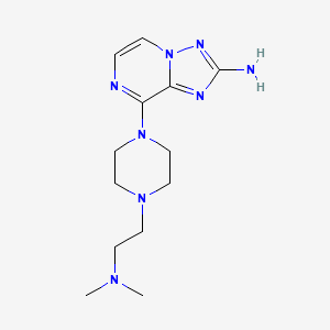 8-[4-[2-(Dimethylamino)ethyl]piperazin-1-yl]-[1,2,4]triazolo[1,5-a]pyrazin-2-amine