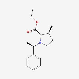 ethyl (2R,3S)-3-methyl-1-[(1R)-1-phenylethyl]pyrrolidine-2-carboxylate