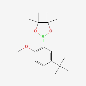 2-(5-(tert-Butyl)-2-methoxyphenyl)-4,4,5,5-tetramethyl-1,3,2-dioxaborolane