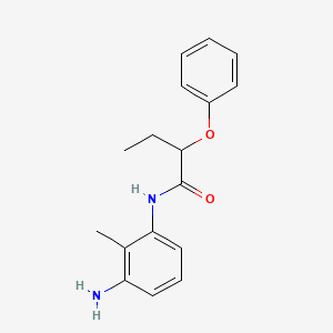 molecular formula C17H20N2O2 B1389886 N-(3-Amino-2-methylphenyl)-2-phenoxybutanamide CAS No. 1020056-21-6