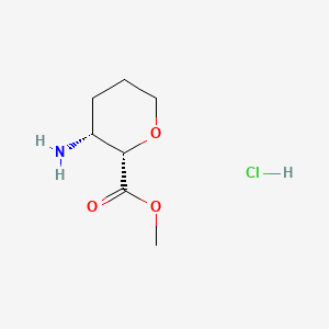 methyl (2S,3R)-3-aminotetrahydropyran-2-carboxylate;hydrochloride