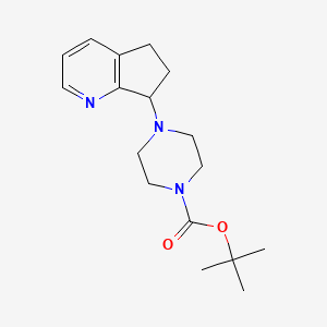 tert-butyl 4-(6,7-dihydro-5H-cyclopenta[b]pyridin-7-yl)piperazine-1-carboxylate