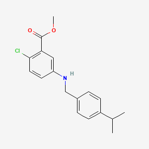 Methyl 2-chloro-5-[(4-isopropylphenyl)methylamino]benzoate