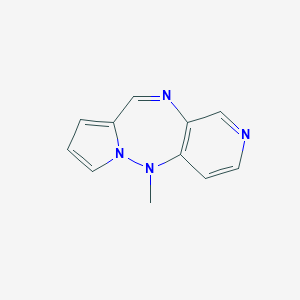 B138989 5-methyl-5H-pyrido[3,4-f]pyrrolo[1,2-b][1,2,5]triazepine CAS No. 126738-06-5